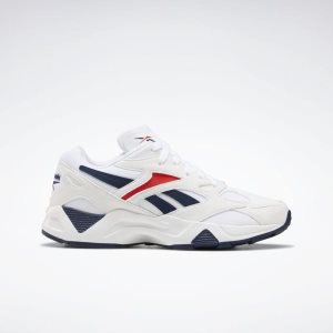 Reebok Aztrek 96 Turnschuhe Damen - Weiß/Navy/Rot - DE 930-ZUN